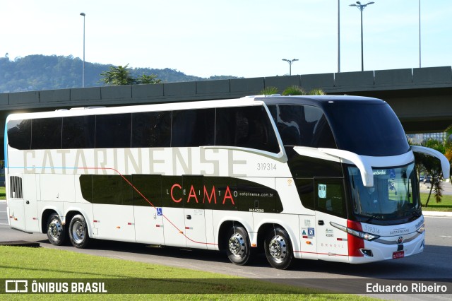 Auto Viação Catarinense 319314 na cidade de Florianópolis, Santa Catarina, Brasil, por Eduardo Ribeiro. ID da foto: 10693722.