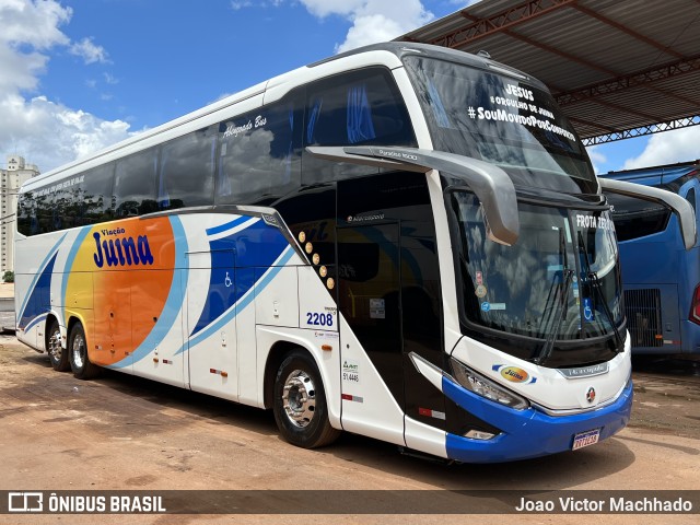 Viação Juína 2208 na cidade de Cuiabá, Mato Grosso, Brasil, por Joao Victor Machhado. Número da foto: #10694297.