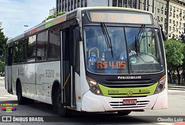 Viação Pavunense B32610 na cidade de Rio de Janeiro, Rio de Janeiro, Brasil, por Claudio Luiz. Número da foto: #10693562.