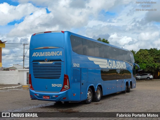 Viação Águia Branca 50420 na cidade de Vitória da Conquista, Bahia, Brasil, por Fabrício Portella Matos. Número da foto: #10693996.