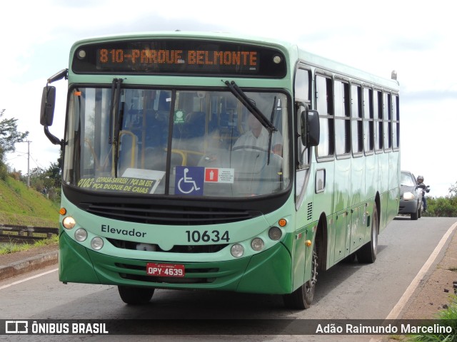 SM Transportes 10634 na cidade de Belo Horizonte, Minas Gerais, Brasil, por Adão Raimundo Marcelino. ID da foto: 10694400.