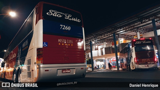Expresso São Luiz 7260 na cidade de Rio Verde, Goiás, Brasil, por Daniel Henrique. Número da foto: #10691925.