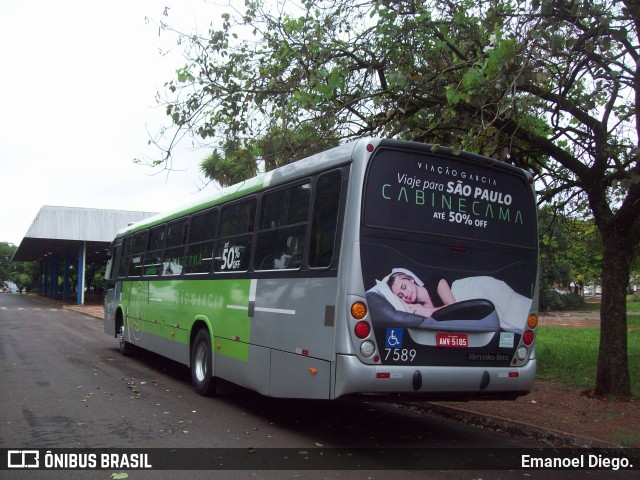 Viação Garcia 7589 na cidade de Arapongas, Paraná, Brasil, por Emanoel Diego.. Número da foto: #10691696.
