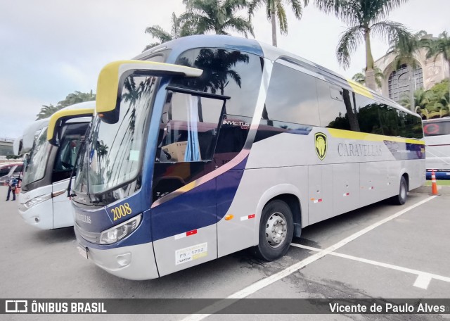 Caravellas Transportes e Turismo 2008 na cidade de Aparecida, São Paulo, Brasil, por Vicente de Paulo Alves. ID da foto: 10693460.