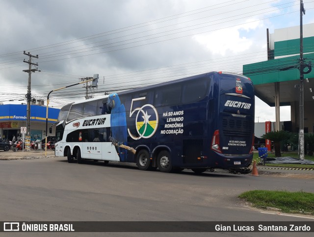 Eucatur - Empresa União Cascavel de Transportes e Turismo 5850 na cidade de Ji-Paraná, Rondônia, Brasil, por Gian Lucas  Santana Zardo. Número da foto: #10694935.