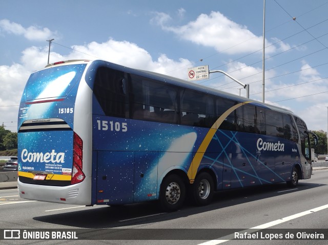 Viação Cometa 15105 na cidade de São Paulo, São Paulo, Brasil, por Rafael Lopes de Oliveira. Número da foto: #10695072.