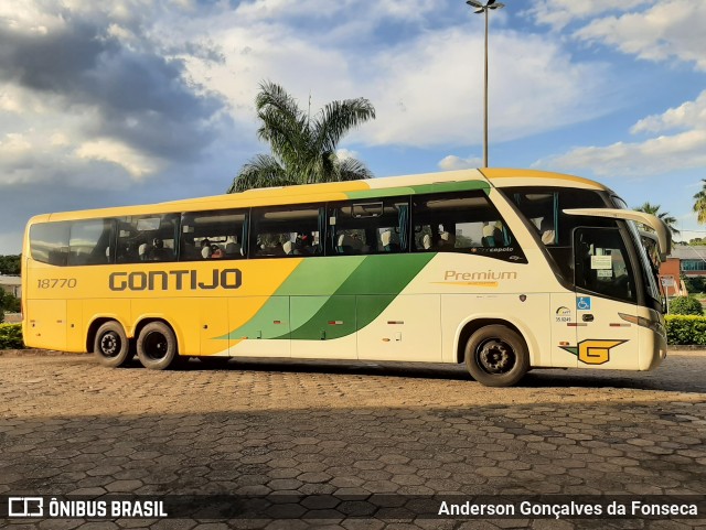 Empresa Gontijo de Transportes 18770 na cidade de Uberlândia, Minas Gerais, Brasil, por Anderson Gonçalves da Fonseca. ID da foto: 10695474.