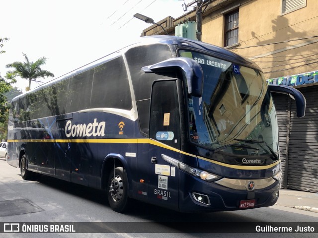 Viação Cometa 719508 na cidade de Santos, São Paulo, Brasil, por Guilherme Justo. ID da foto: 10698863.