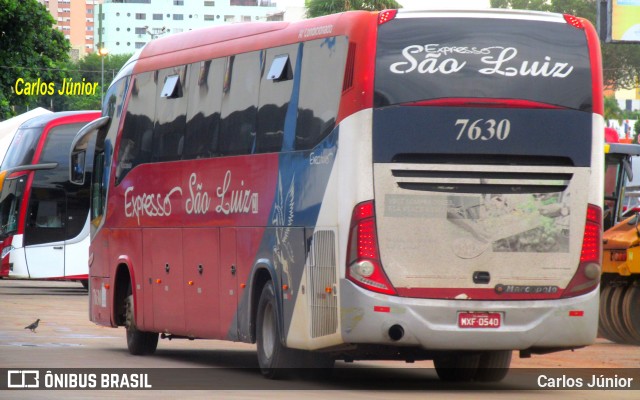 Expresso São Luiz 7630 na cidade de Goiânia, Goiás, Brasil, por Carlos Júnior. Número da foto: #10697571.