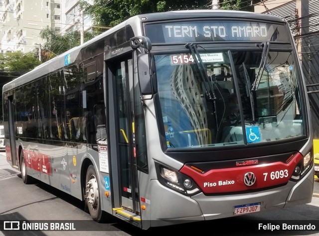 Viação Gatusa Transportes Urbanos 7 6093 na cidade de São Paulo, São Paulo, Brasil, por Felipe Bernardo. Número da foto: #10695456.