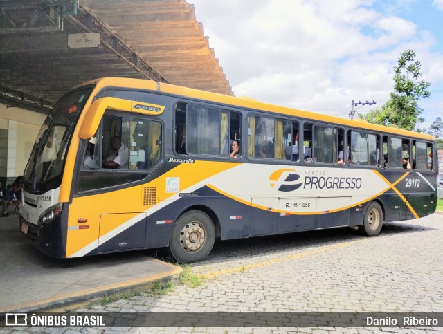 Viação Progresso 29112 (RJ 191.058) na cidade de Valença, Rio de Janeiro, Brasil, por Danilo  Ribeiro. ID da foto: 10696858.