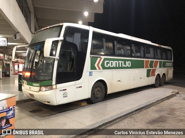 Empresa Gontijo de Transportes 21095 na cidade de Araçatuba, São Paulo, Brasil, por Carlos Vinicius Estevão Menezes. ID da foto: 10695668.