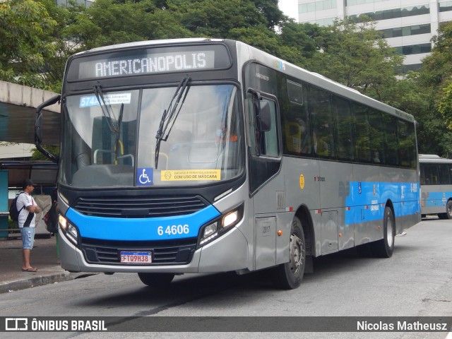 Viação Paratodos > São Jorge > Metropolitana São Paulo > Mobibrasil 6 4606 na cidade de São Paulo, São Paulo, Brasil, por Nicolas Matheusz. Número da foto: #10697118.