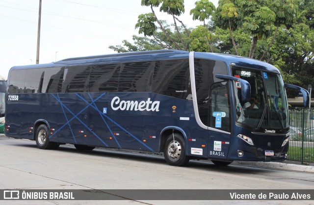 Viação Cometa 721558 na cidade de São Paulo, São Paulo, Brasil, por Vicente de Paulo Alves. ID da foto: 10697785.