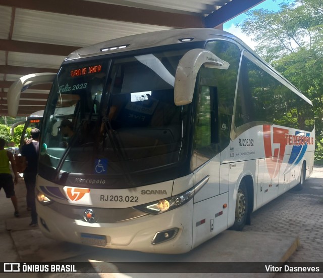 Viação Teresópolis RJ 203.022 na cidade de Teresópolis, Rio de Janeiro, Brasil, por Vitor Dasneves. Número da foto: #10696744.