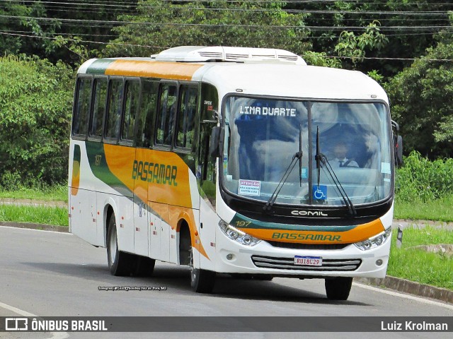 Viação Bassamar 197 na cidade de Juiz de Fora, Minas Gerais, Brasil, por Luiz Krolman. ID da foto: 10698861.