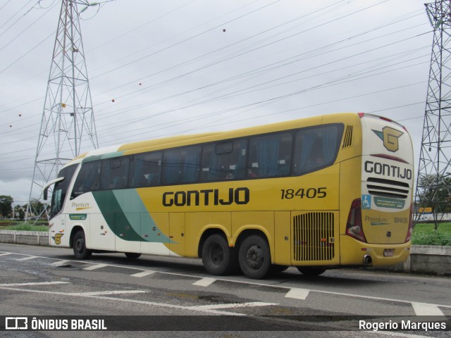 Empresa Gontijo de Transportes 18405 na cidade de São José dos Campos, São Paulo, Brasil, por Rogerio Marques. ID da foto: 10698480.