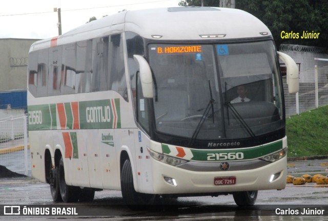 Empresa Gontijo de Transportes 21560 na cidade de Goiânia, Goiás, Brasil, por Carlos Júnior. ID da foto: 10697849.