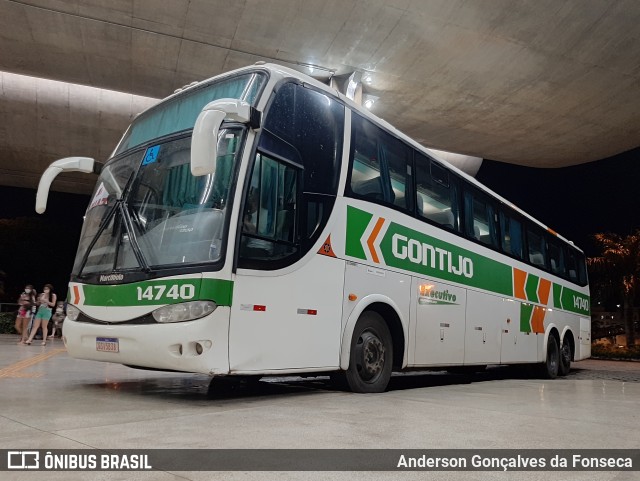 Empresa Gontijo de Transportes 14740 na cidade de Uberlândia, Minas Gerais, Brasil, por Anderson Gonçalves da Fonseca. ID da foto: 10695493.