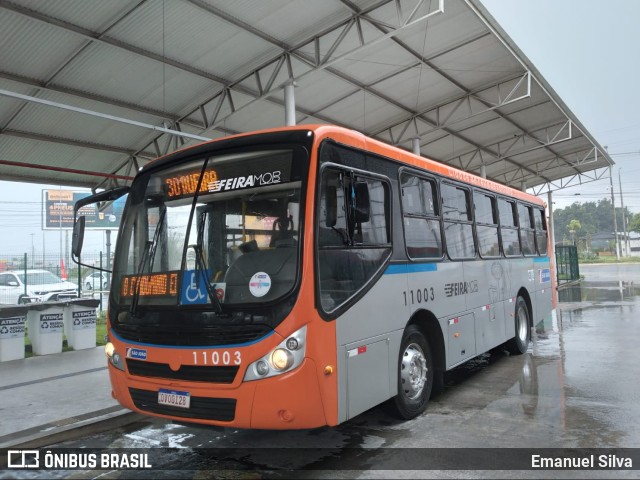 Auto Ônibus São João 11003 na cidade de Feira de Santana, Bahia, Brasil, por Emanuel Silva. ID da foto: 10695318.