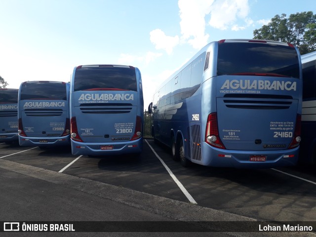 Viação Águia Branca 24160 na cidade de Vinhedo, São Paulo, Brasil, por Lohan Mariano. ID da foto: 10695240.