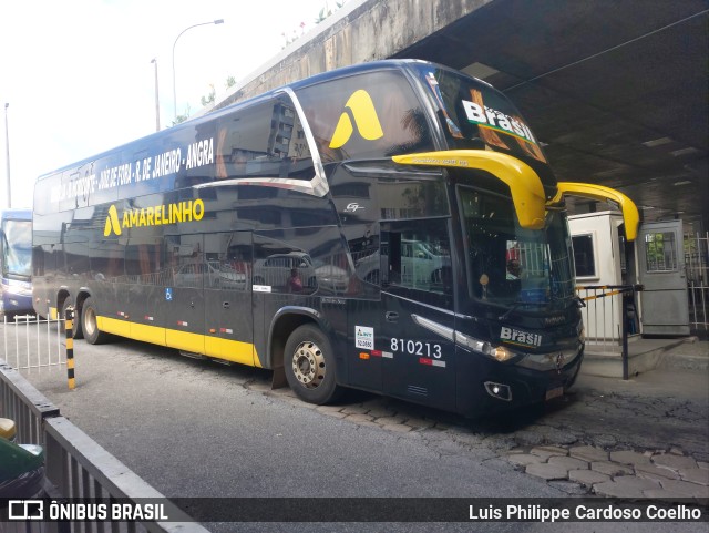 Viação Amarelinho 810213 na cidade de Belo Horizonte, Minas Gerais, Brasil, por Luis Philippe Cardoso Coelho. Número da foto: #10697042.
