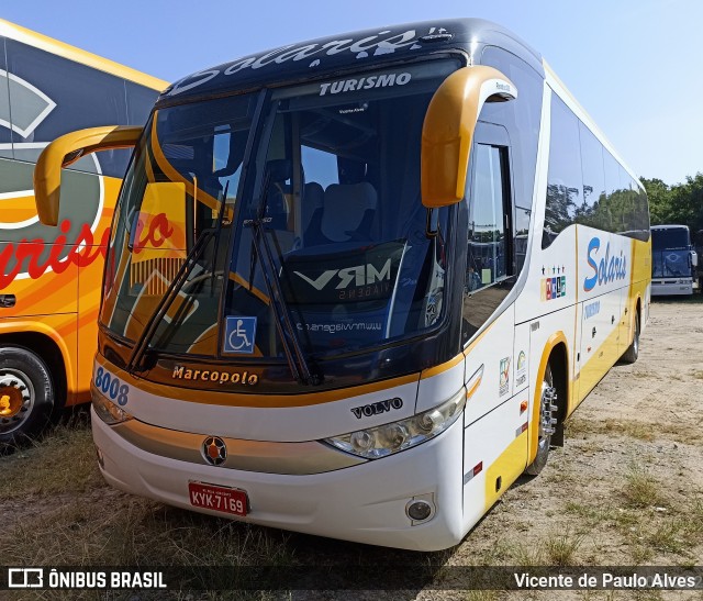 Solaris Turismo 8008 na cidade de Aparecida, São Paulo, Brasil, por Vicente de Paulo Alves. ID da foto: 10695635.