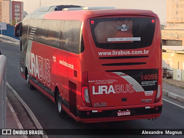 Lirabus 14095 na cidade de Campinas, São Paulo, Brasil, por Alexandre  Magnus. Número da foto: #10699358.