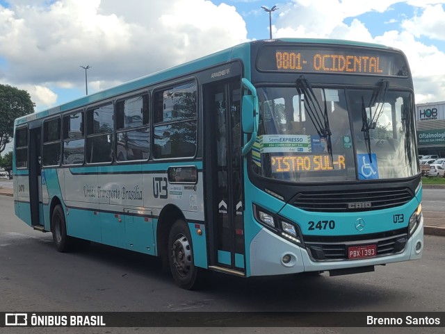UTB - União Transporte Brasília 2470 na cidade de Taguatinga, Distrito Federal, Brasil, por Brenno Santos. Número da foto: #10696037.