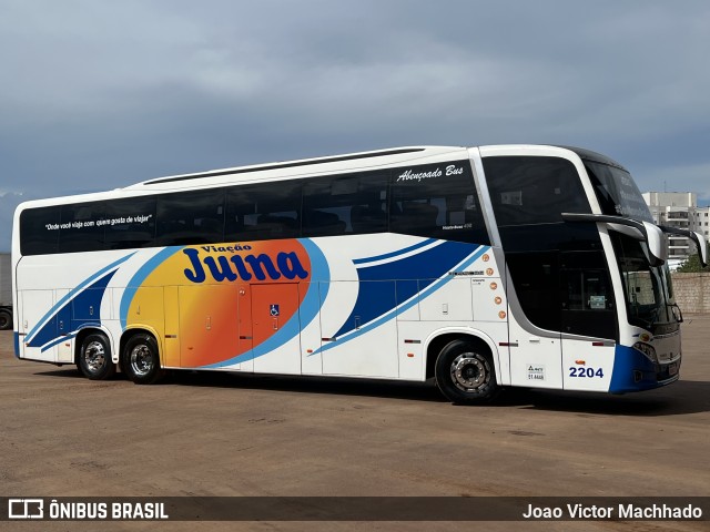 Viação Juína 2204 na cidade de Cuiabá, Mato Grosso, Brasil, por Joao Victor Machhado. Número da foto: #10696657.