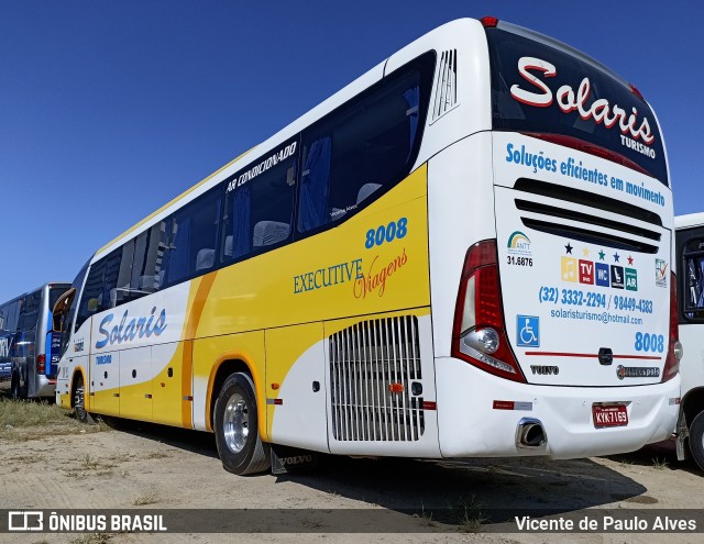 Solaris Turismo 8008 na cidade de Aparecida, São Paulo, Brasil, por Vicente de Paulo Alves. ID da foto: 10695633.