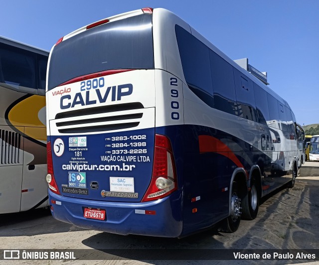 Viação Calvip 2900 na cidade de Aparecida, São Paulo, Brasil, por Vicente de Paulo Alves. ID da foto: 10695624.