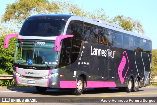 Lannes Tour RJ 834.004 na cidade de Barra do Piraí, Rio de Janeiro, Brasil, por Paulo Henrique Pereira Borges. ID da foto: 10697843.