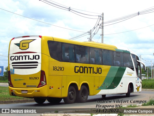 Empresa Gontijo de Transportes 18210 na cidade de Pirapora, Minas Gerais, Brasil, por Andrew Campos. ID da foto: 10702530.