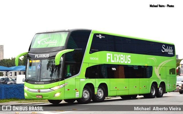 FlixBus Transporte e Tecnologia do Brasil 18008 na cidade de São Paulo, São Paulo, Brasil, por Michael  Alberto Vieira. Número da foto: #10701349.