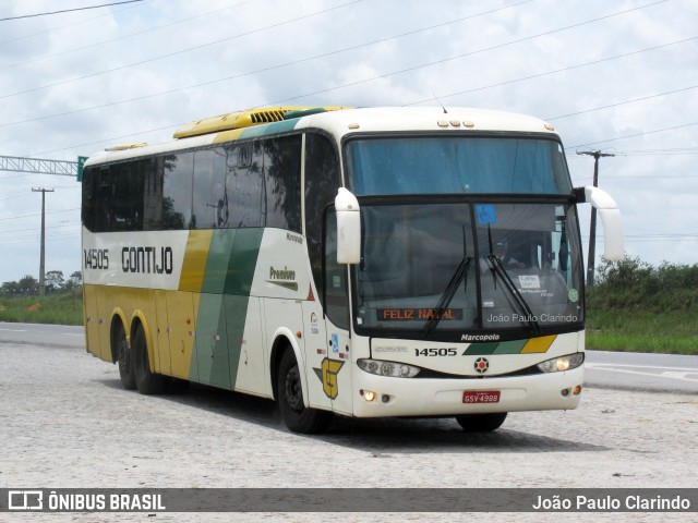 Empresa Gontijo de Transportes 14505 na cidade de Messias, Alagoas, Brasil, por João Paulo Clarindo. ID da foto: 10700785.