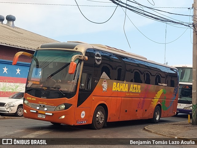 Empresa de Buses Bahia Azul 266 na cidade de Estación Central, Santiago, Metropolitana de Santiago, Chile, por Benjamín Tomás Lazo Acuña. ID da foto: 10702435.