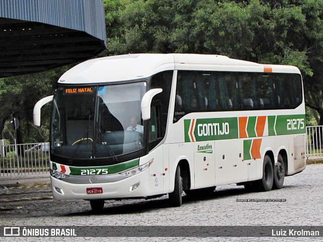 Empresa Gontijo de Transportes 21275 na cidade de Juiz de Fora, Minas Gerais, Brasil, por Luiz Krolman. ID da foto: 10702002.