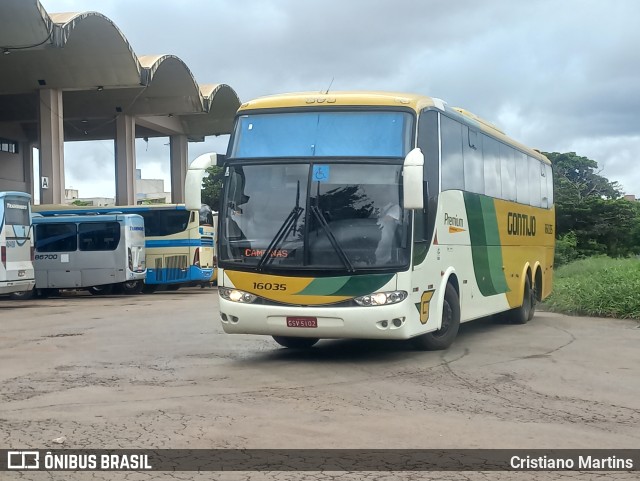 Empresa Gontijo de Transportes 16035 na cidade de Montes Claros, Minas Gerais, Brasil, por Cristiano Martins. ID da foto: 10701847.