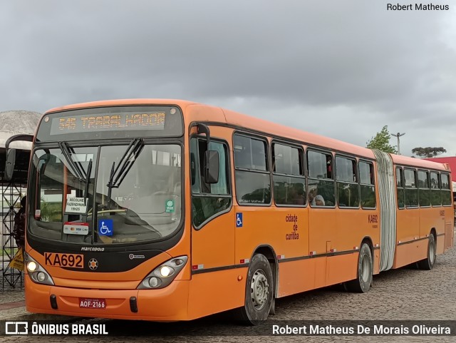 Viação Tamandaré KA692 na cidade de Curitiba, Paraná, Brasil, por Robert Matheus De Morais Oliveira. Número da foto: #10702431.
