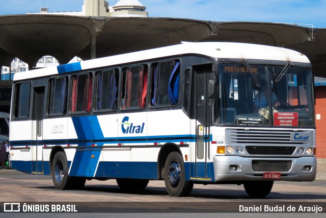 Citral Transporte e Turismo 1610 na cidade de Porto Alegre, Rio Grande do Sul, Brasil, por Daniel Budal de Araújo. ID da foto: 10701570.