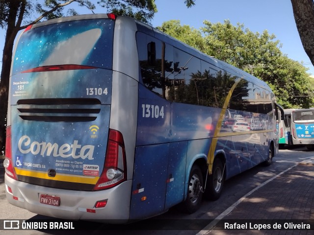 Viação Cometa 13104 na cidade de São Paulo, São Paulo, Brasil, por Rafael Lopes de Oliveira. ID da foto: 10702561.