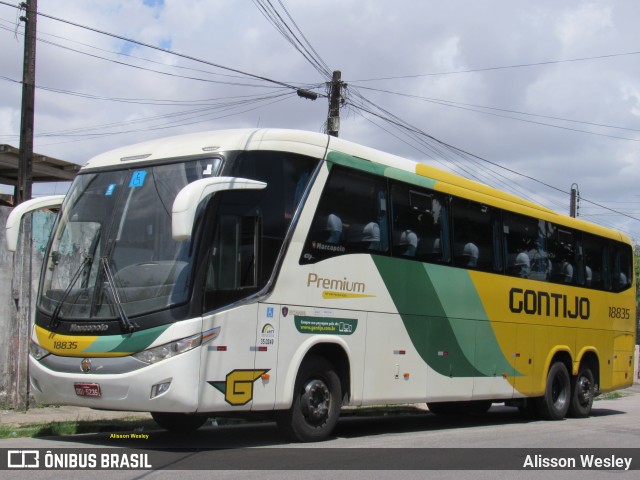 Empresa Gontijo de Transportes 18835 na cidade de Fortaleza, Ceará, Brasil, por Alisson Wesley. ID da foto: 10701875.