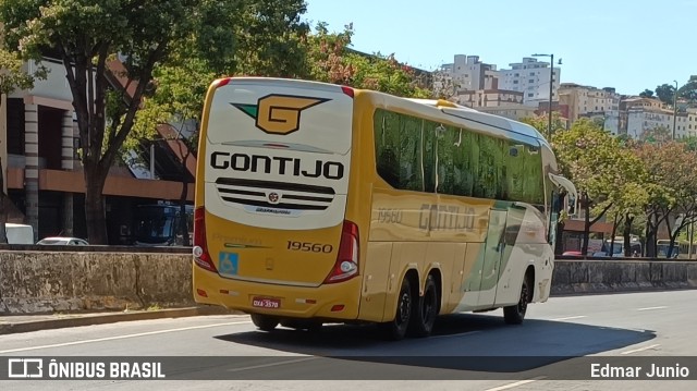 Empresa Gontijo de Transportes 19560 na cidade de Belo Horizonte, Minas Gerais, Brasil, por Edmar Junio. ID da foto: 10702634.