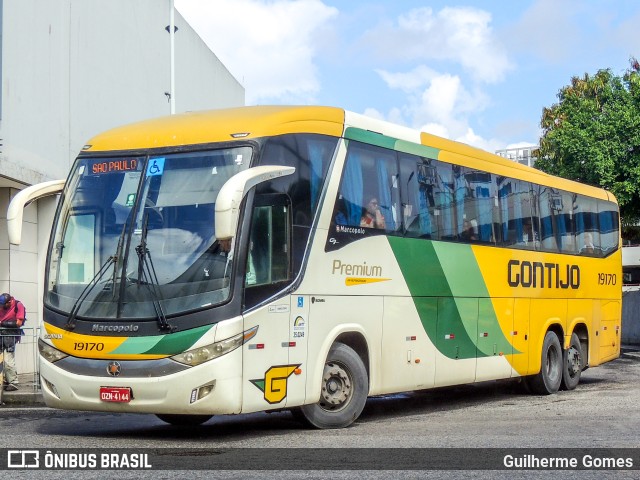 Empresa Gontijo de Transportes 19170 na cidade de Rio de Janeiro, Rio de Janeiro, Brasil, por Guilherme Gomes. ID da foto: 10701131.