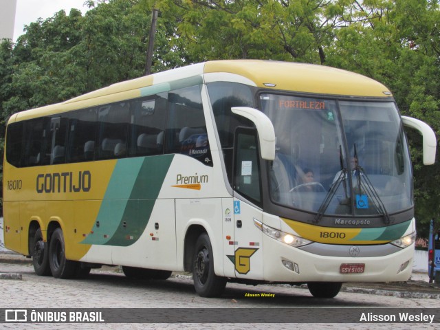 Empresa Gontijo de Transportes 18010 na cidade de Fortaleza, Ceará, Brasil, por Alisson Wesley. Número da foto: #10701941.