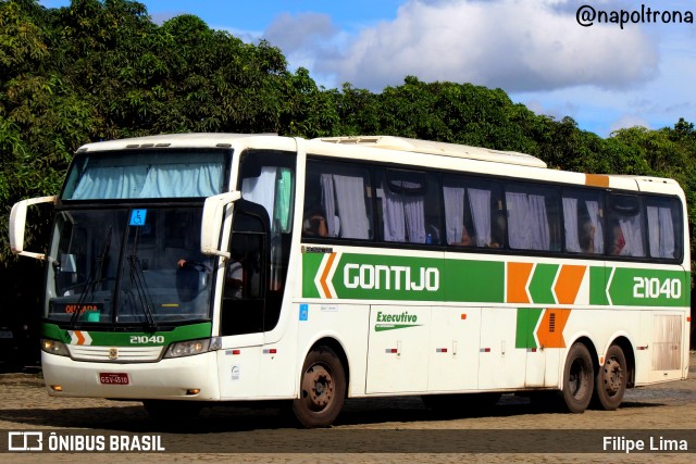 Empresa Gontijo de Transportes 21040 na cidade de Vitória da Conquista, Bahia, Brasil, por Filipe Lima. Número da foto: #10700873.