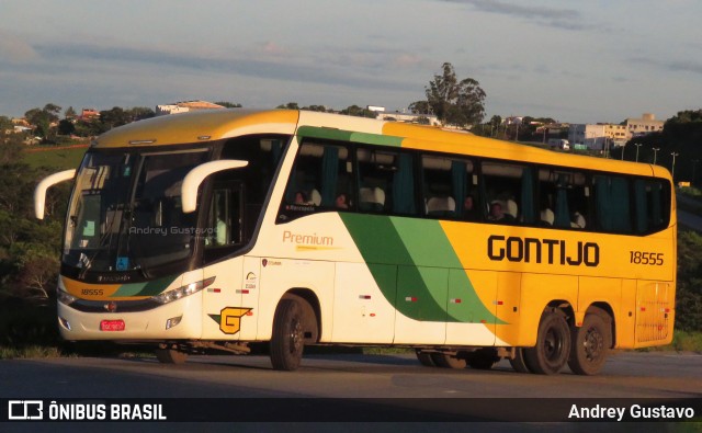 Empresa Gontijo de Transportes 18555 na cidade de Lavras, Minas Gerais, Brasil, por Andrey Gustavo. ID da foto: 10700272.