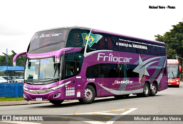 Frilocar Viagem e Turismo RJ 894.008 na cidade de São Paulo, São Paulo, Brasil, por Michael  Alberto Vieira. Número da foto: #10701229.