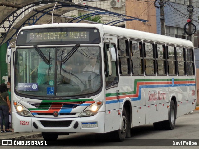 Auto Ônibus Santa Maria Transporte e Turismo 02041 na cidade de Natal, Rio Grande do Norte, Brasil, por Davi Felipe. Número da foto: #10702380.